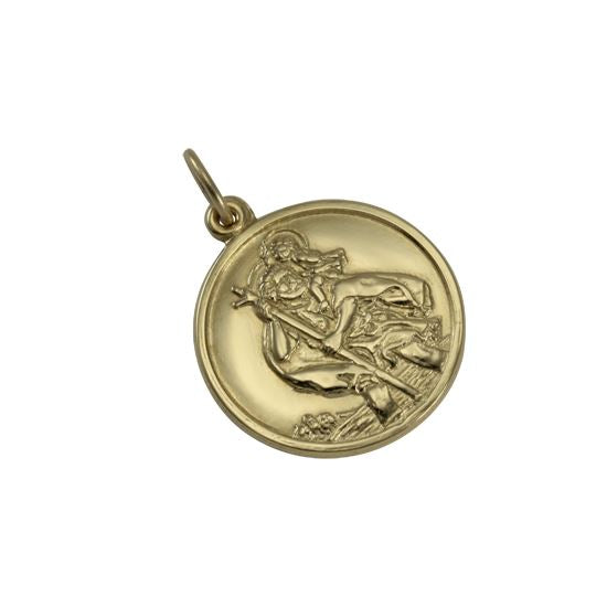 Pendentif Saint Christophe en or - Poli ou mat