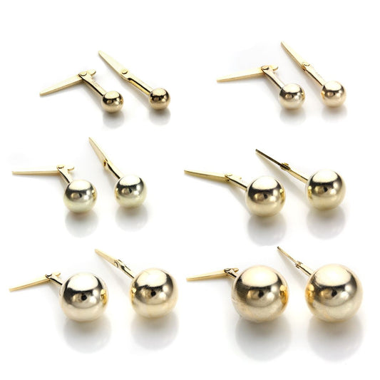 Boucles d'oreilles à tige Andralok en or jaune 9 carats