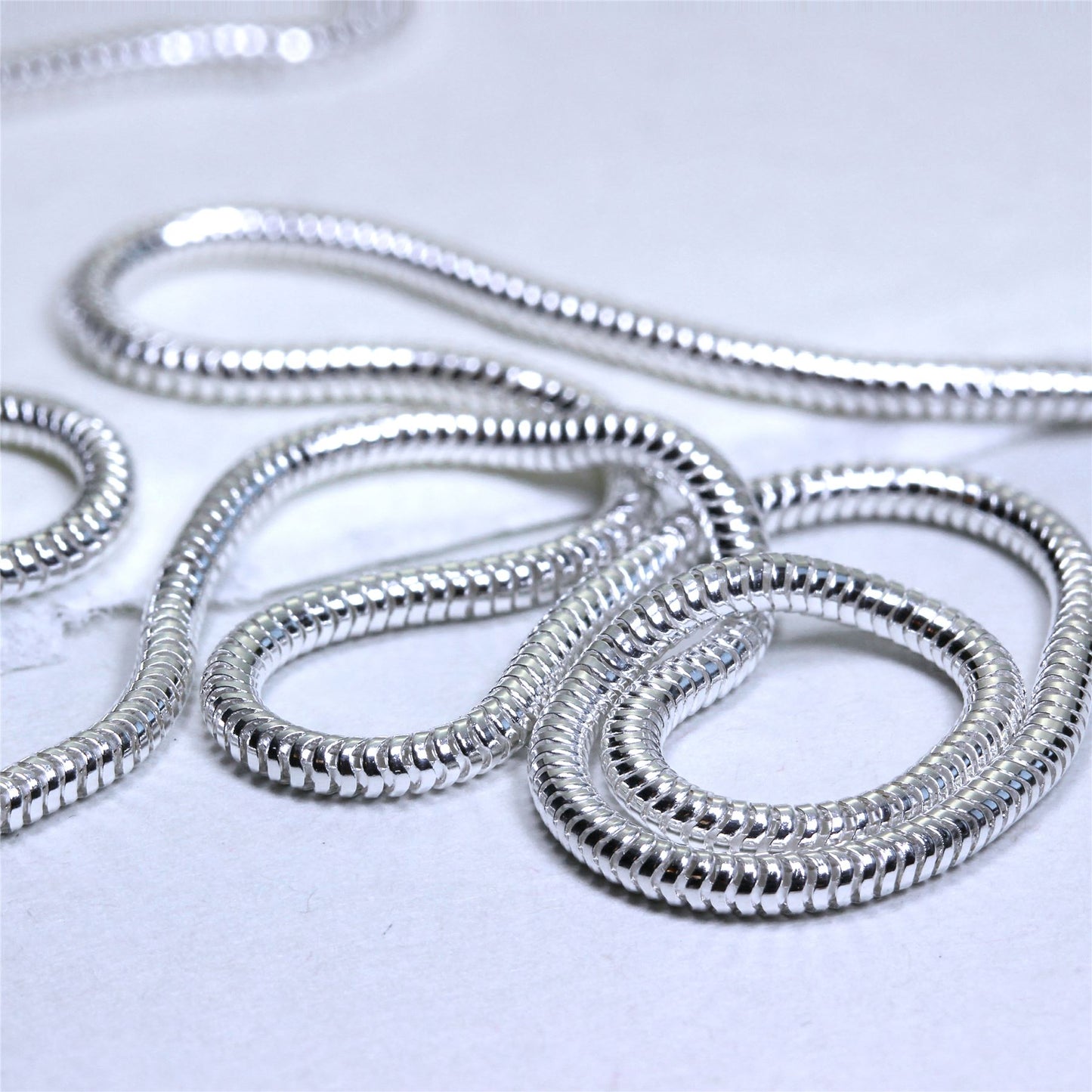 Chaîne ou bracelet serpent en argent sterling