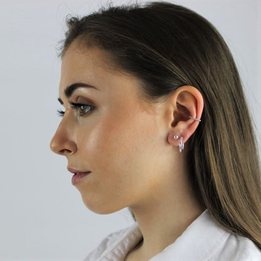 Manchette d'oreille en argent sterling