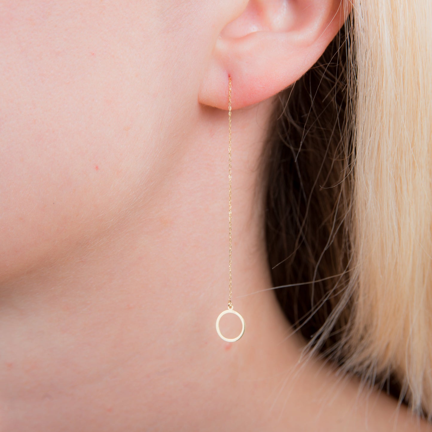 Boucles d'oreilles Karma Circle en or 9 carats