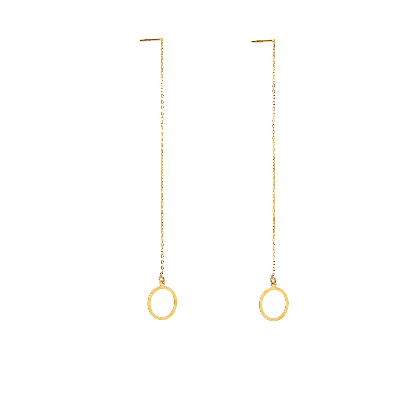 Boucles d'oreilles Karma Circle en or 9 carats