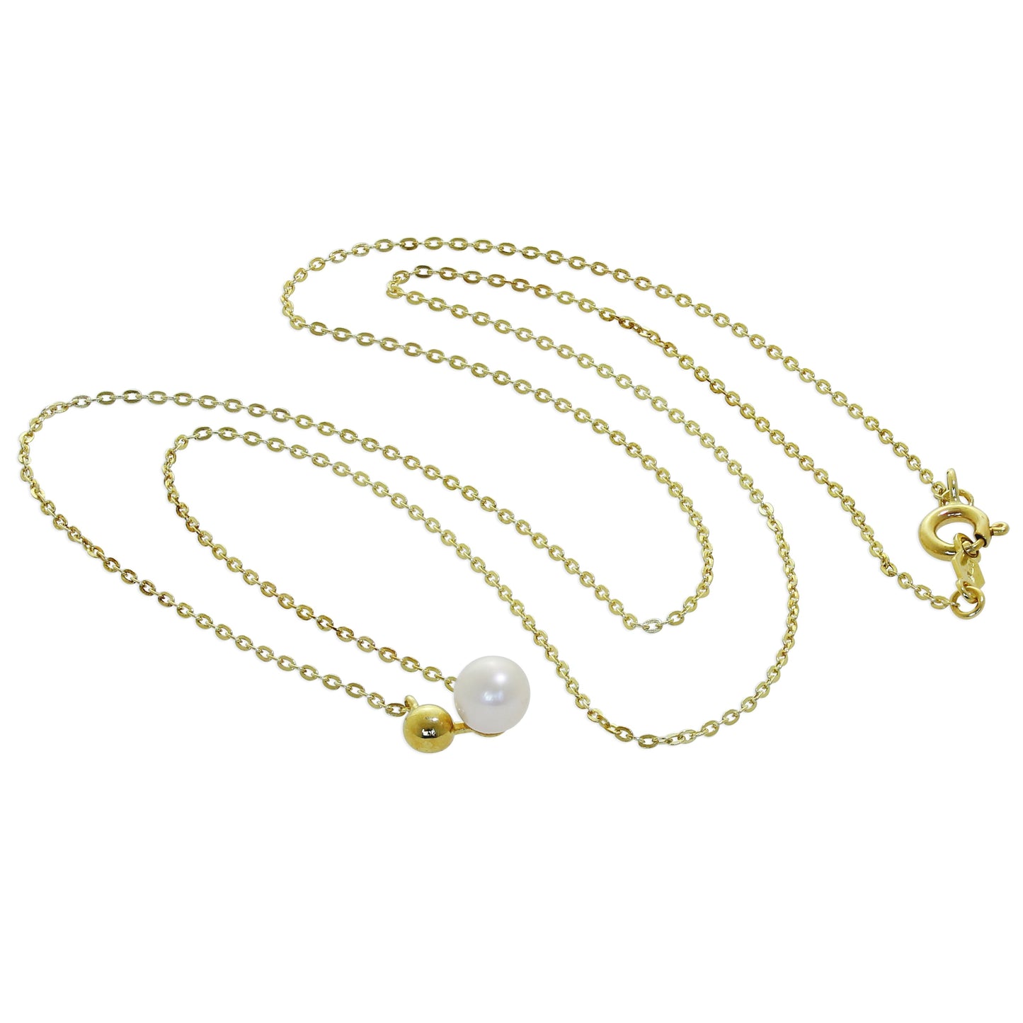 Collier de perles d'eau douce en or 9 carats