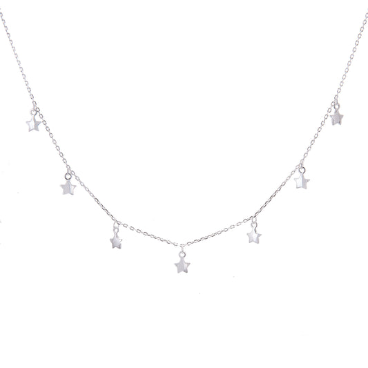 Collier multi-étoiles en argent sterling