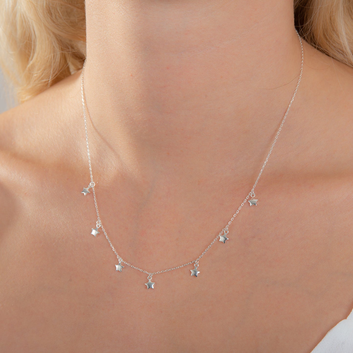 Collier multi-étoiles en argent sterling