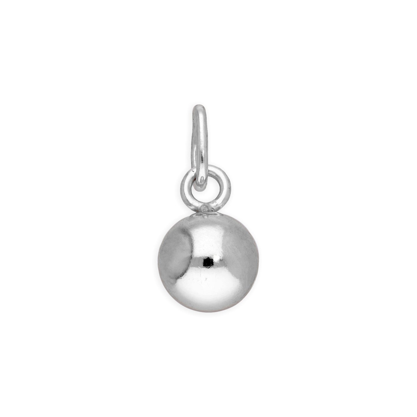Breloque boule en argent sterling de 6 mm