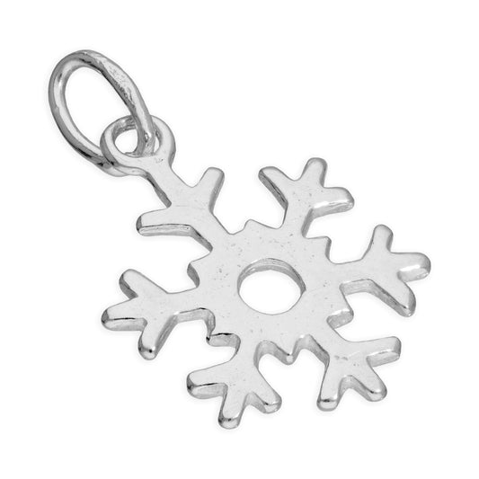Breloque flocon de neige en argent sterling