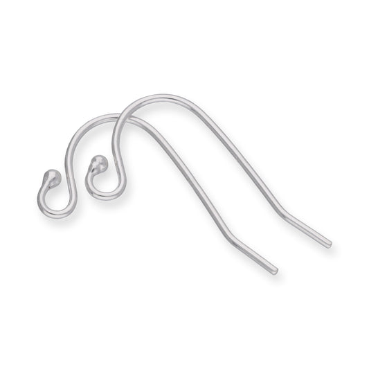 Paire de fils de boucles d'oreilles en argent sterling avec perles