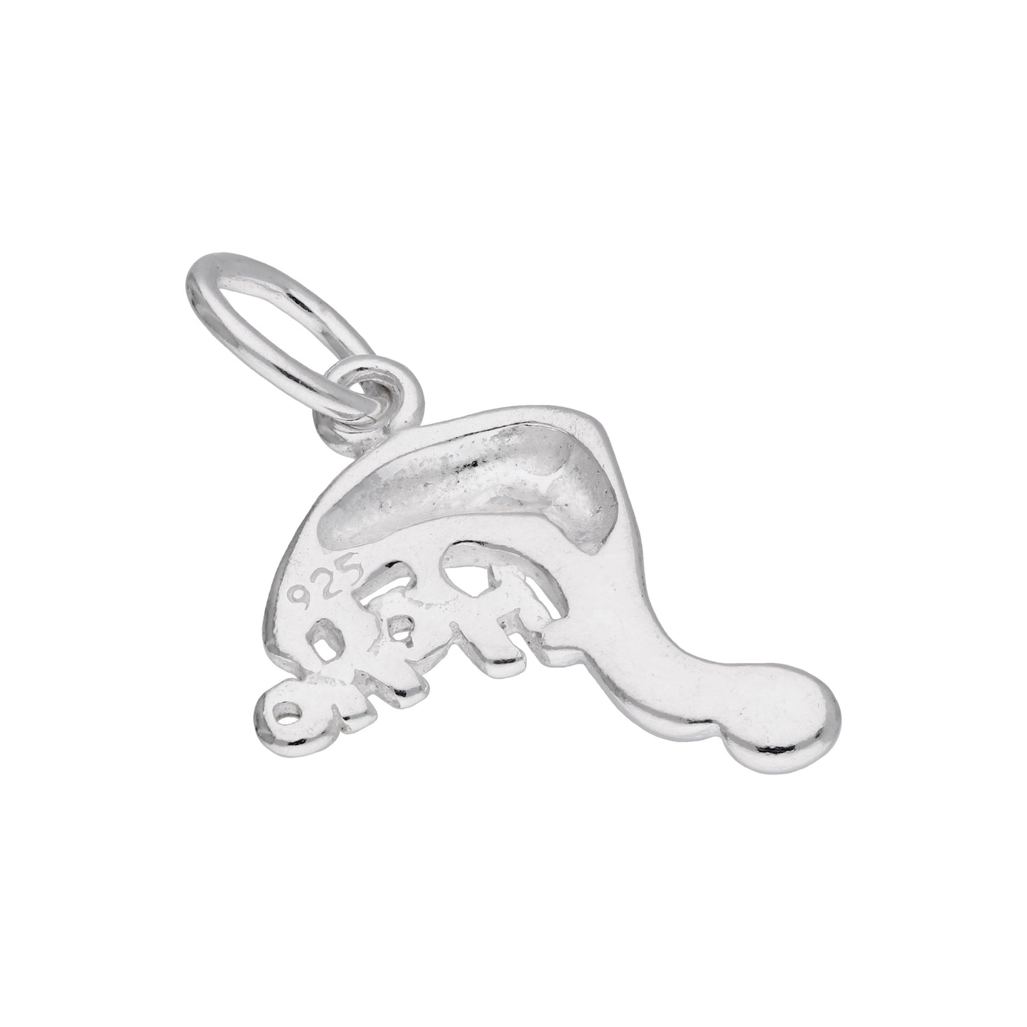 Breloque HOHOHO en argent sterling et émail rouge avec chapeau de Père Noël