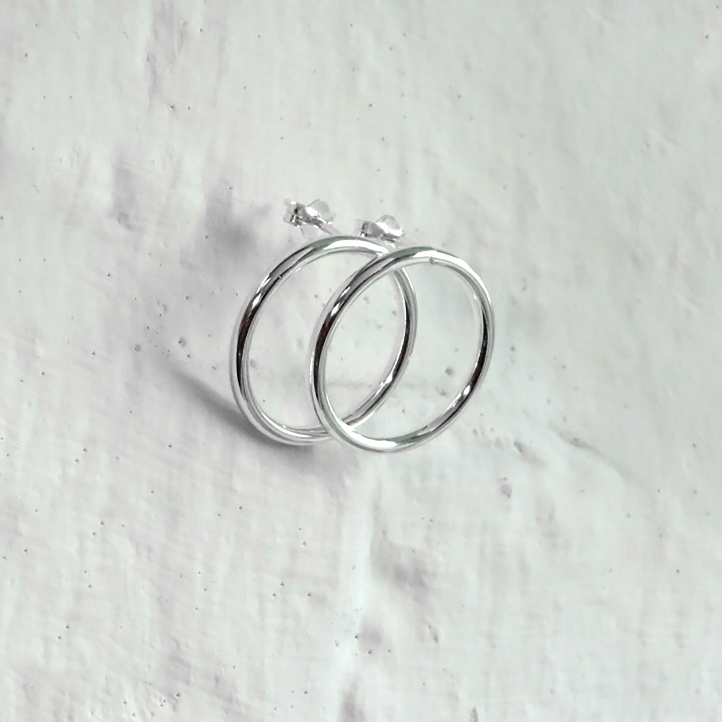 Boucles d'oreilles créoles à gros cercles en argent sterling de 20 mm