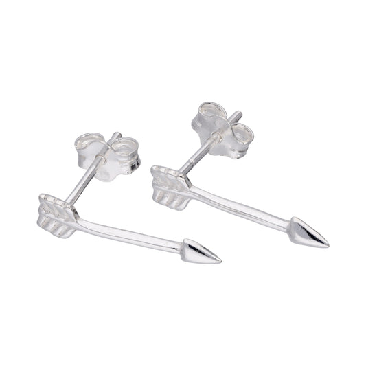 Boucles d'oreilles à tige en argent sterling en forme de flèche