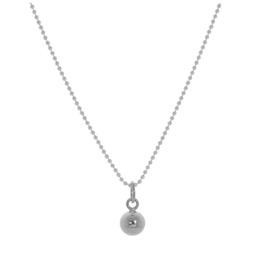Collier boule de Noël en argent sterling - 14 à 22 pouces