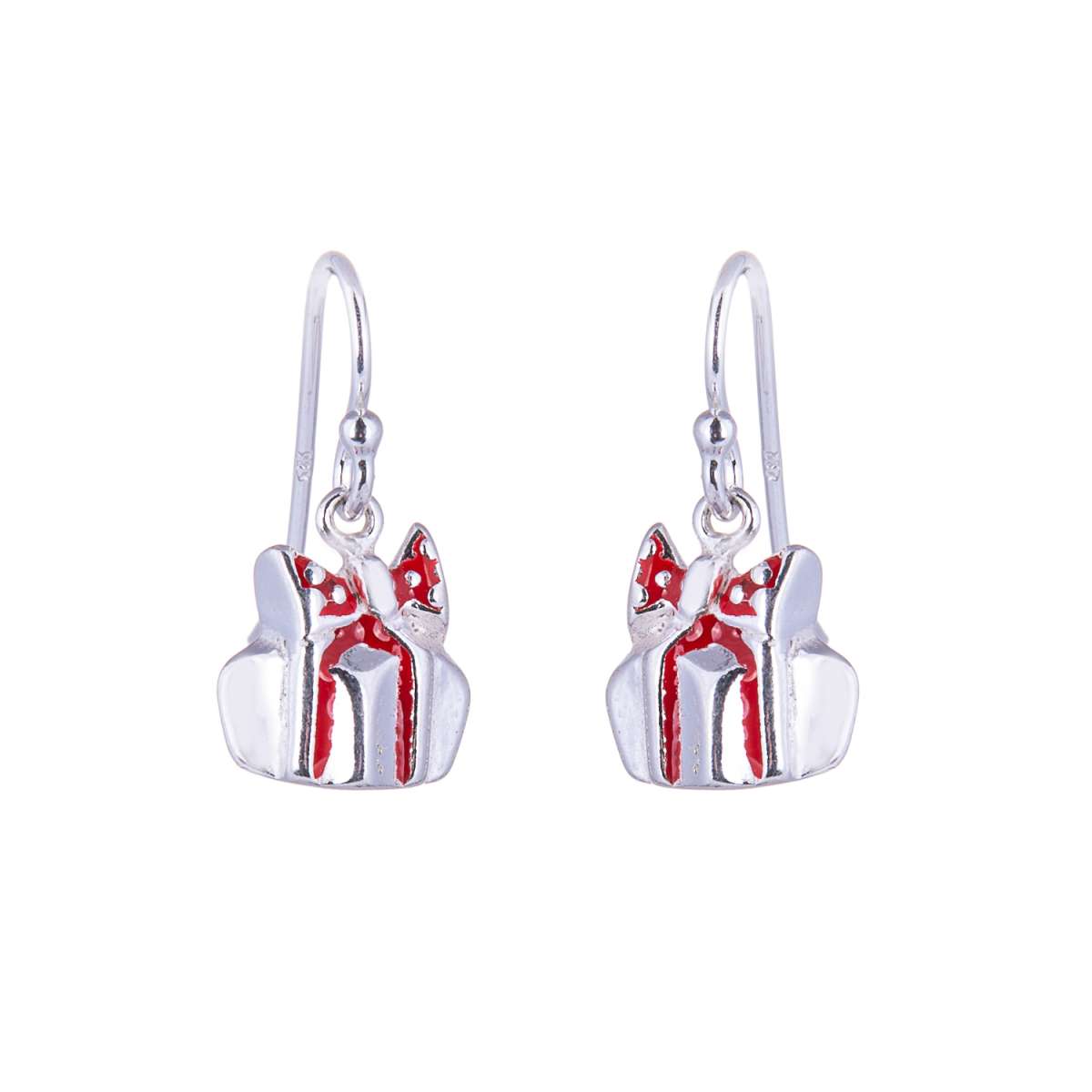 Boucles d'oreilles en argent sterling avec breloques en forme de hameçon et cadeau de Noël