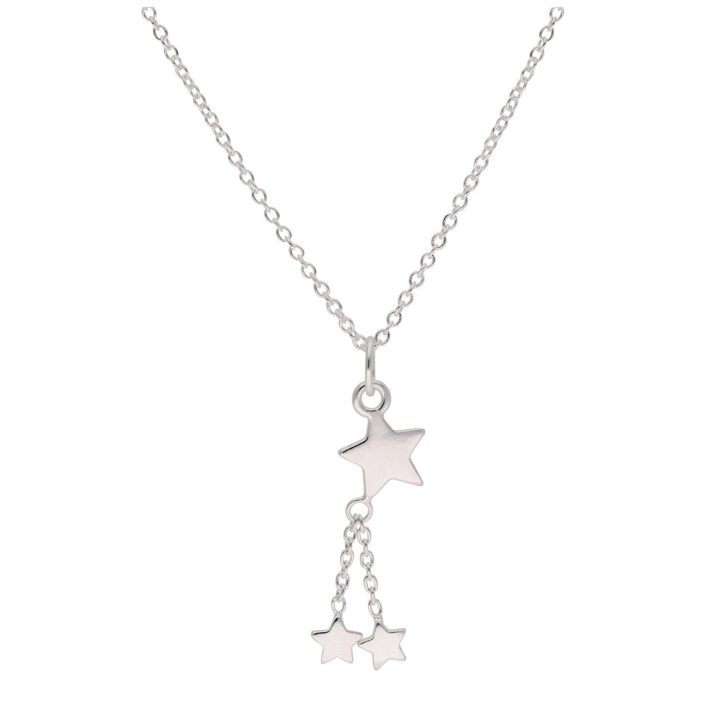 Collier multi-étoiles en argent sterling de 40 à 81 cm