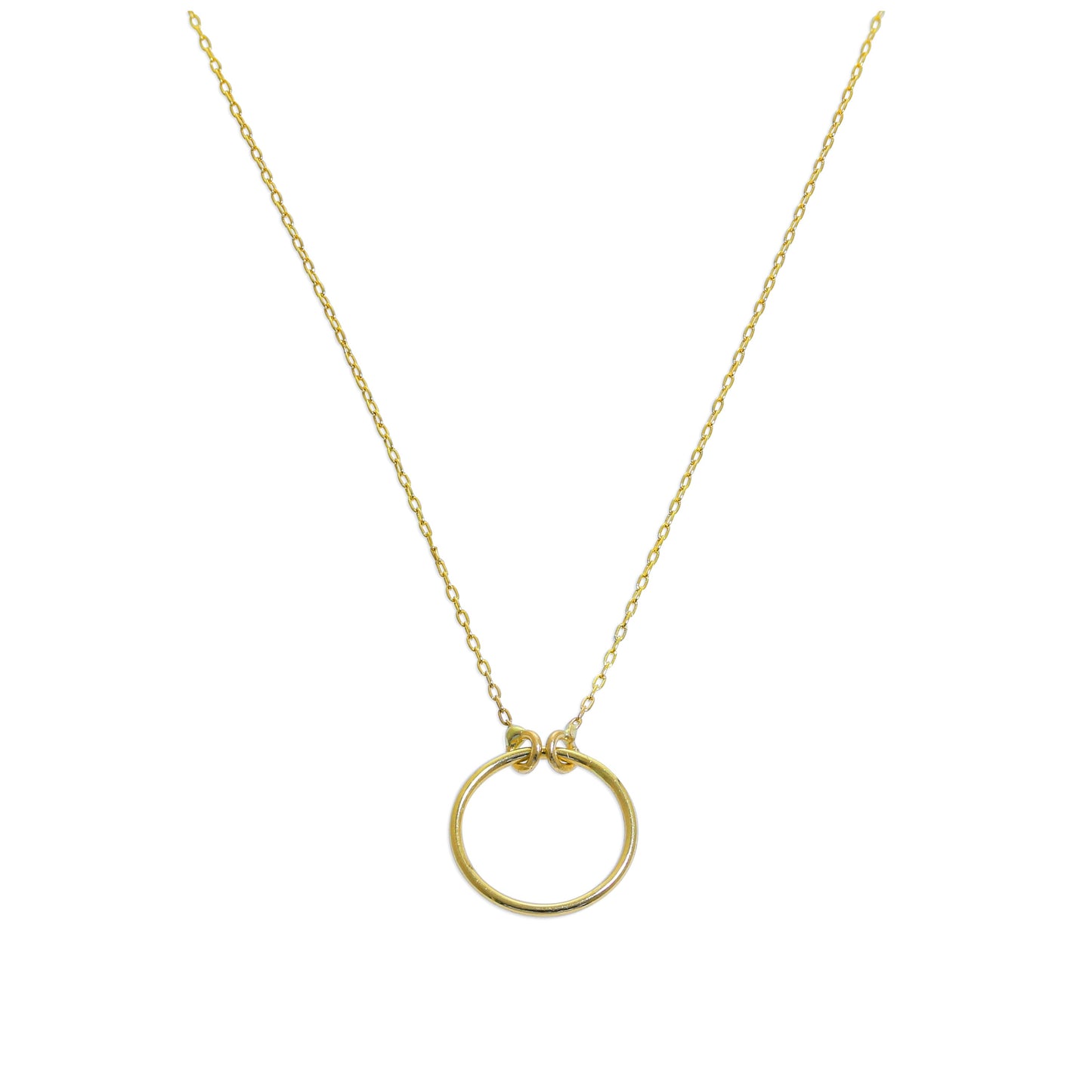 Collier Karma Circle en or fin 9 carats - 45,7 cm