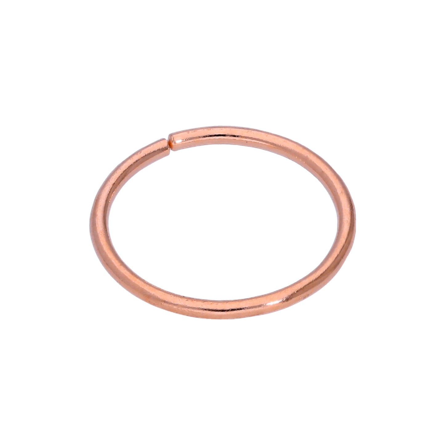 Piercing hélix en or rose 9 carats, calibre 22, 6 mm