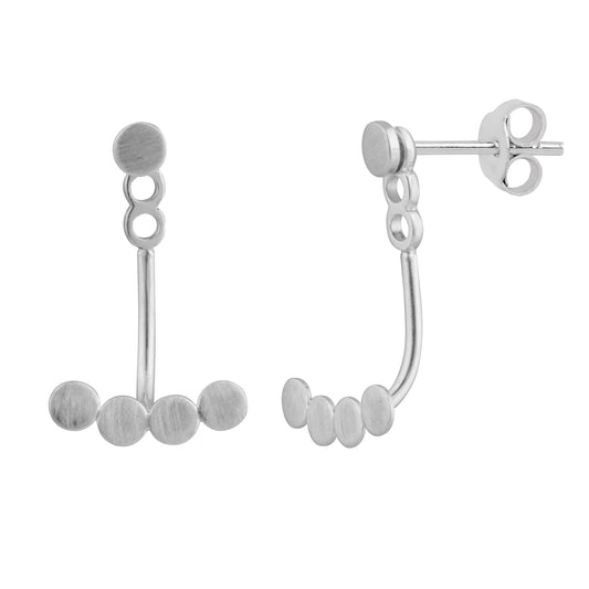 Boucles d'oreilles à tige en argent sterling avec cercles
