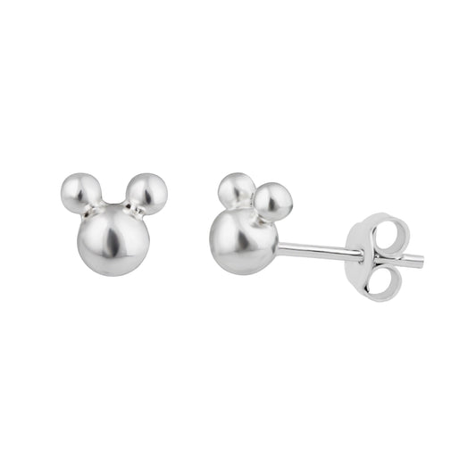 Boucles d'oreilles à tige en argent sterling en forme de tête de souris et de ballon