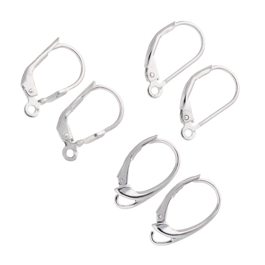 Lot de 3 fils de boucles d'oreilles à levier en argent sterling
