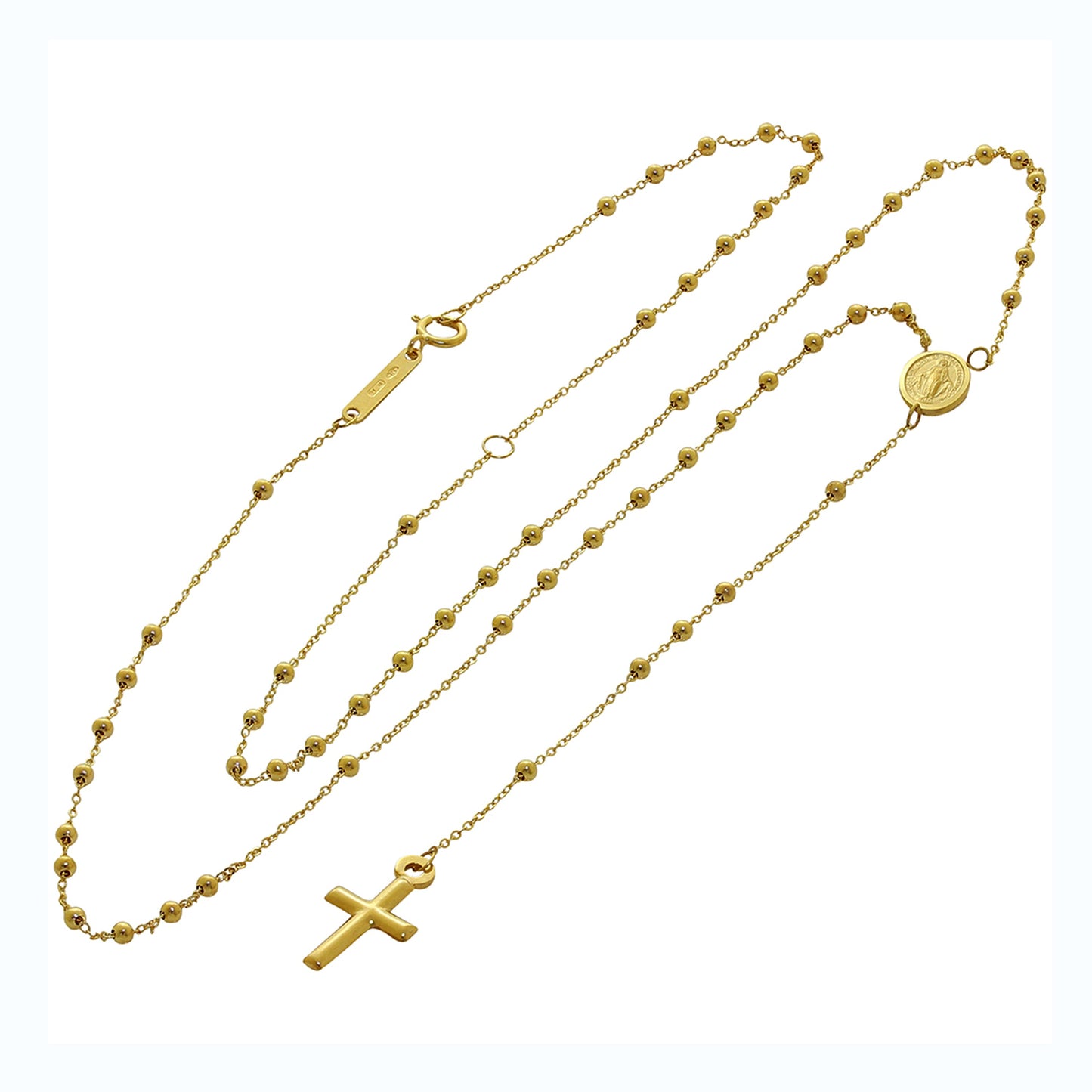 Collier chapelet réglable en or fin 9 carats