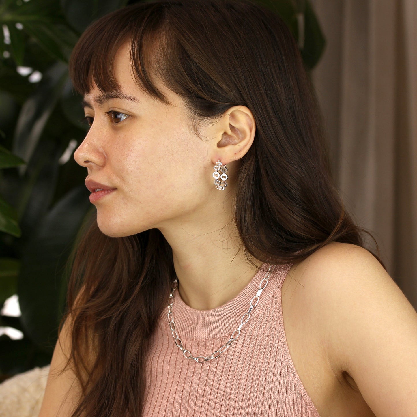 Collier réglable en argent sterling de 40 à 45 cm