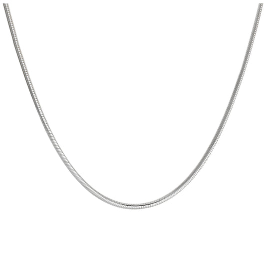 Collier chaîne serpent en argent sterling de 2 mm, 45 cm