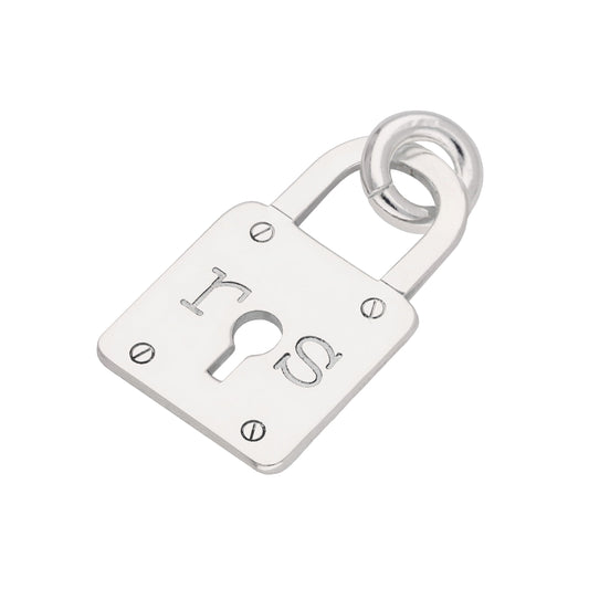 Breloque cadenas en argent sterling sur mesure
