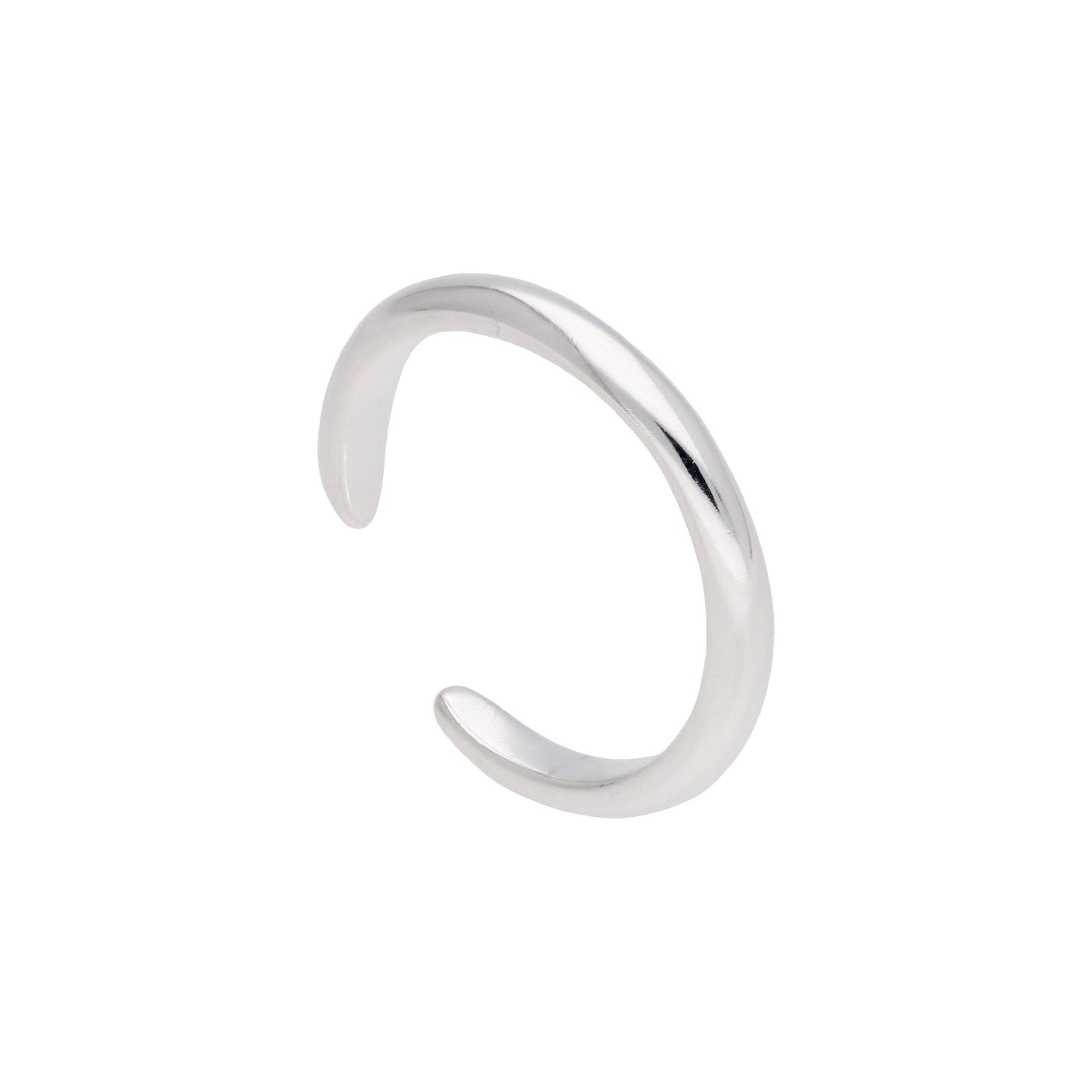 Manchette d'oreille unie en argent sterling