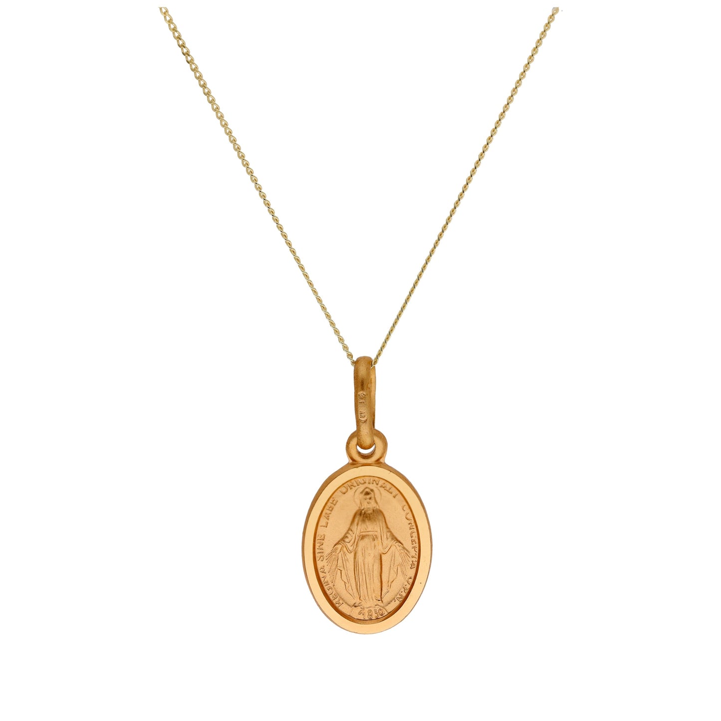 Collier Miraculeux Marie en or 9 carats, 40 à 50 cm