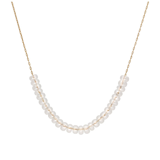 Collier en or 9 carats avec pierre de naissance d'avril et zircone cubique transparent