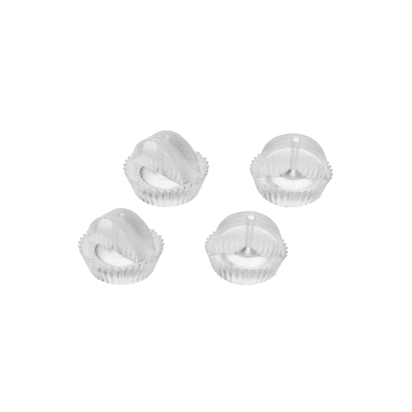 Paire de fermoirs de boucles d'oreilles en silicone - Lot de 3