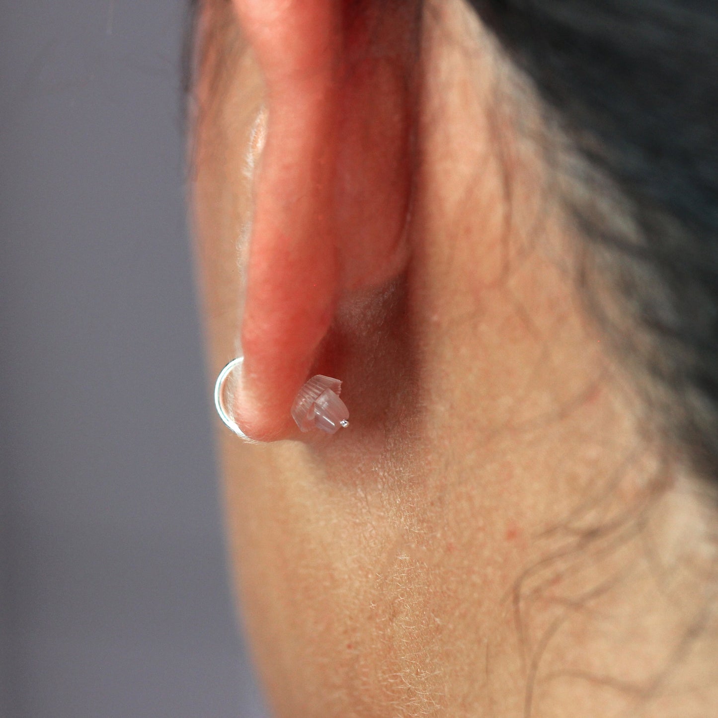 Paire de fermoirs de boucles d'oreilles en silicone - Lot de 3