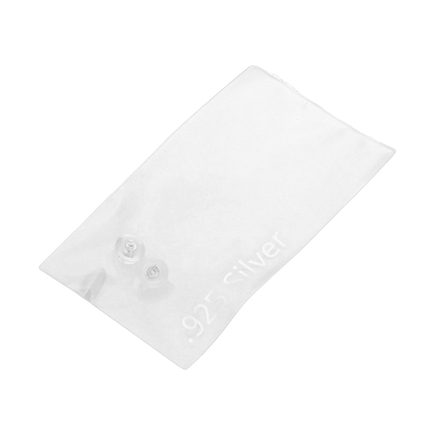 Paire de fermoirs de boucles d'oreilles en silicone et argent sterling