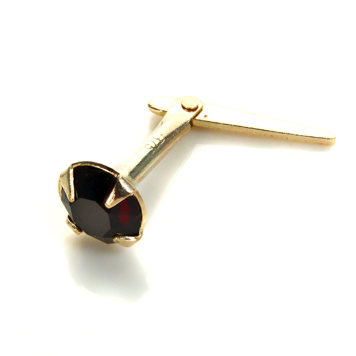 Piercing de nez Andralok en or jaune 9 carats et cristal de 3,5 mm