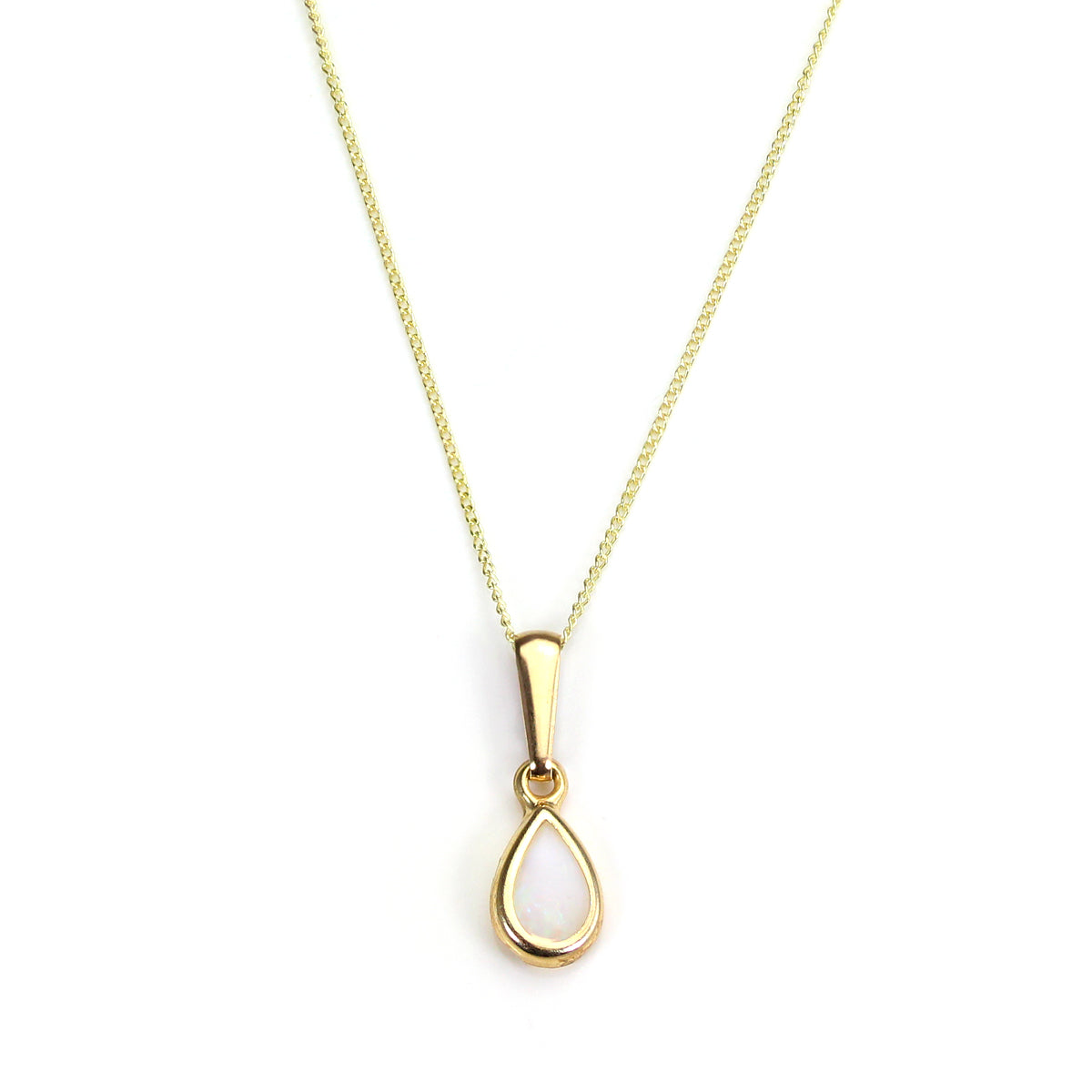Pendentif en or 9 carats avec perle et pierre de naissance de juin