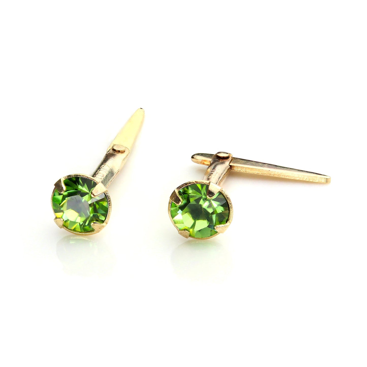 Boucles d'oreilles Andralok en or 9 carats avec cristal de 3 mm