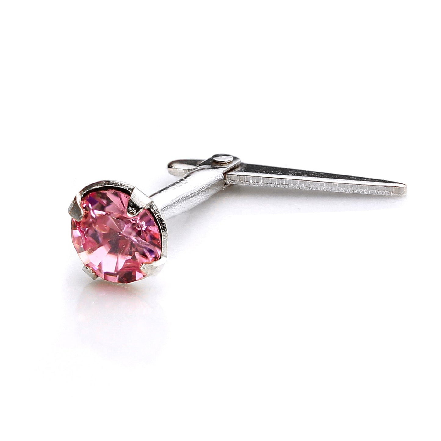 Piercing de nez Andralok en argent sterling avec cristal de 3 mm