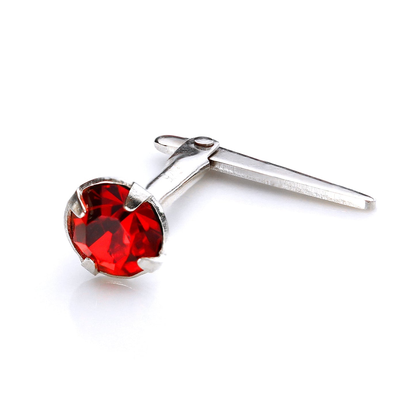 Piercing de nez Andralok en argent sterling avec cristal de 3 mm