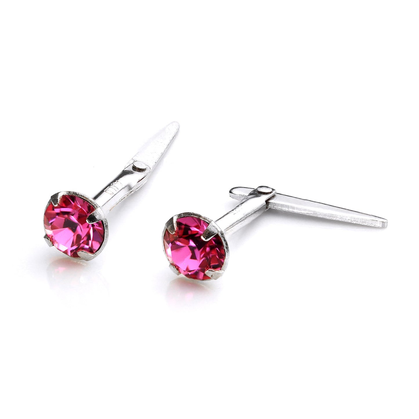 Boucles d'oreilles à tige Andralok en argent sterling avec cristal de 3 mm