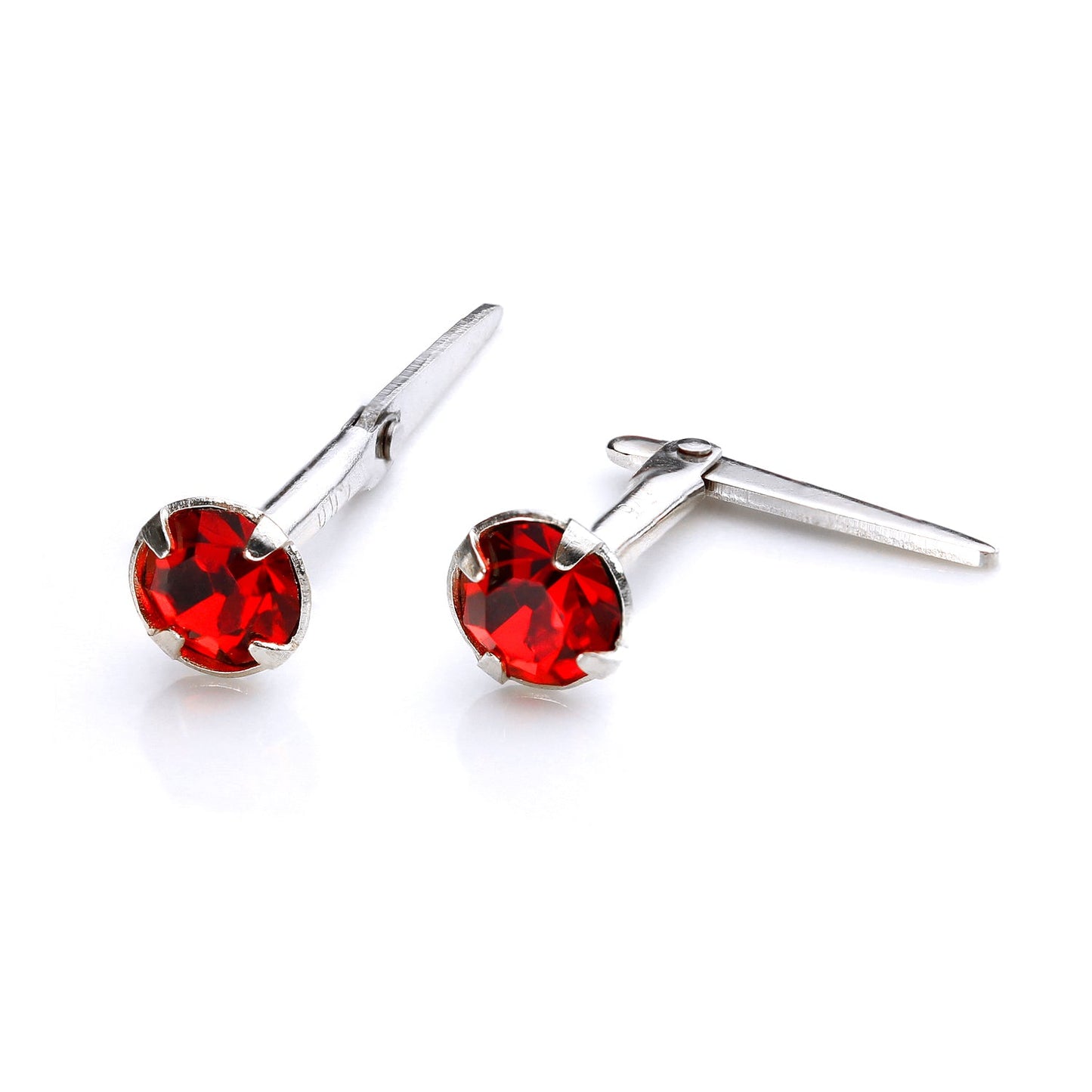 Boucles d'oreilles à tige Andralok en argent sterling avec cristal de 3 mm