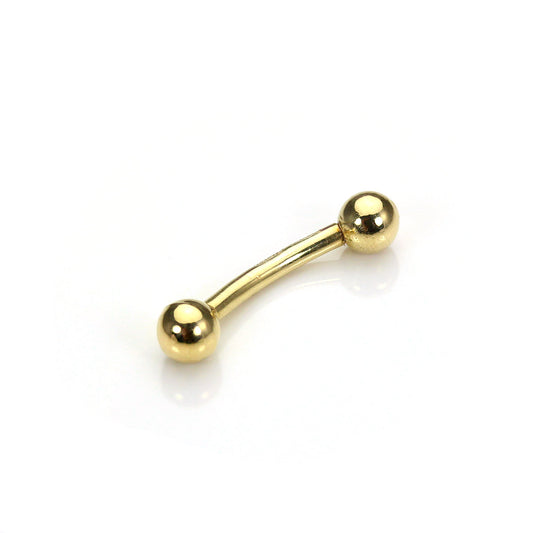 Labret sourcilier en or jaune 9 carats