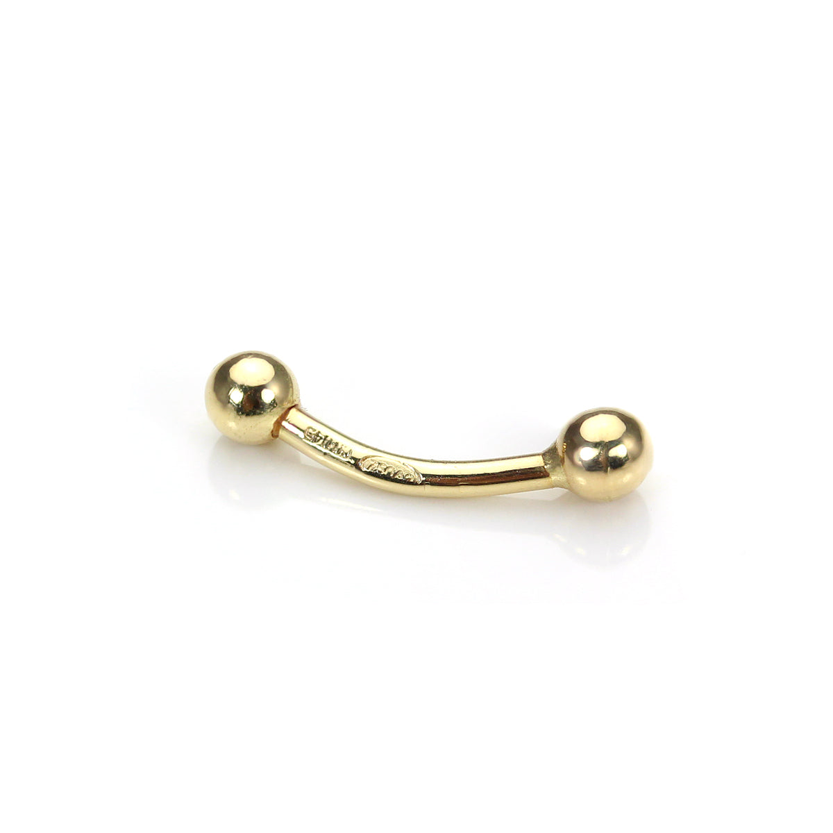 Labret sourcilier en or jaune 9 carats