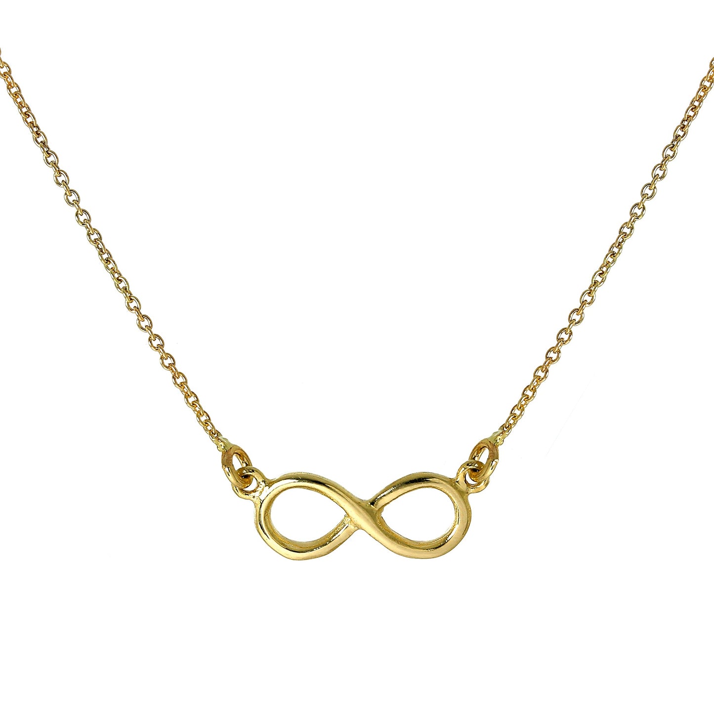 Collier avec pendentif infini en or 9 carats de 40 cm