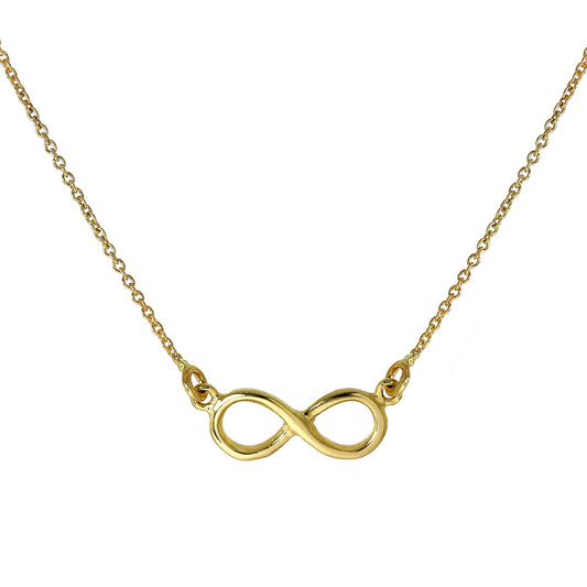 Collier avec pendentif infini en or 9 carats de 40 cm