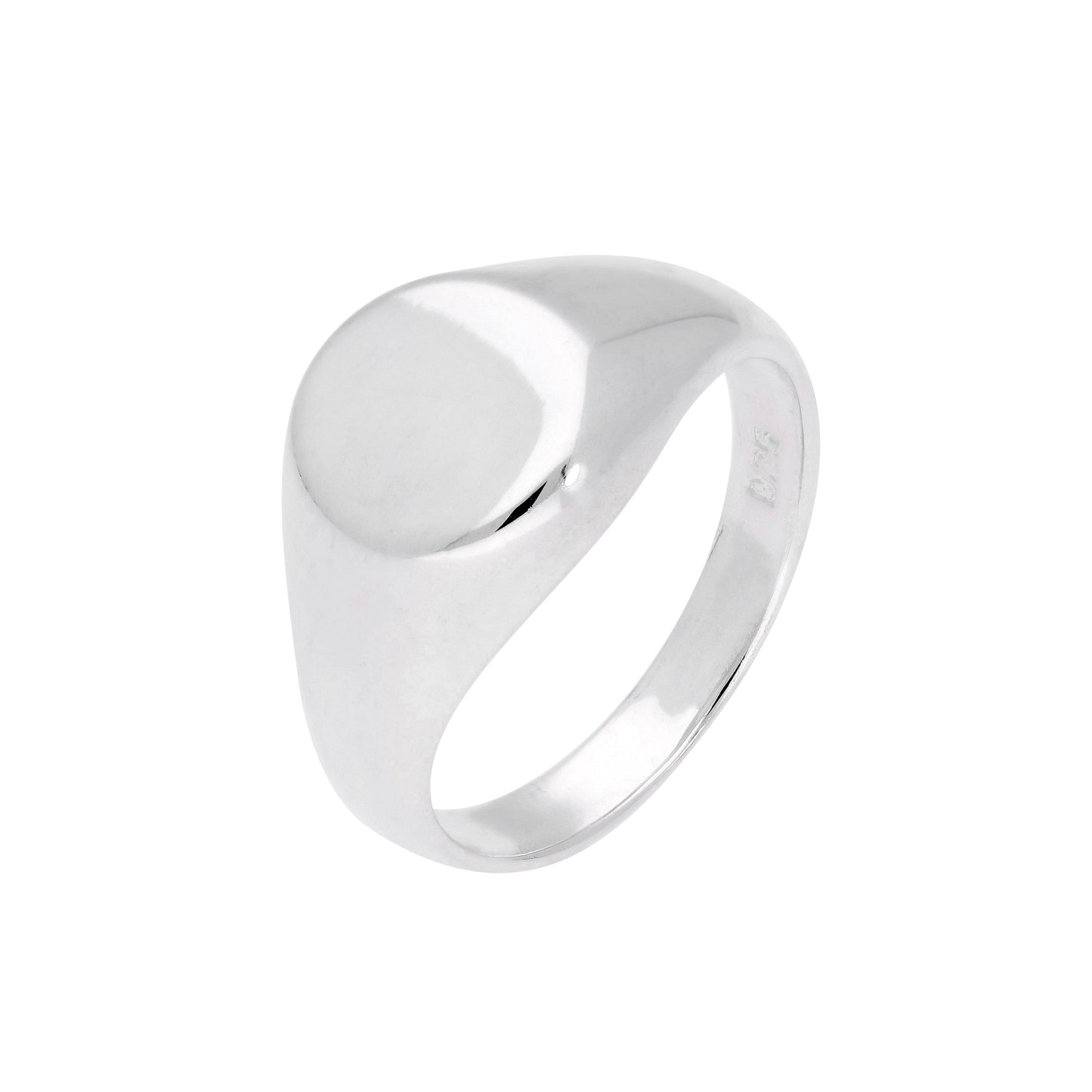Chevalière gravable en argent sterling pour homme, tailles J à Z+1