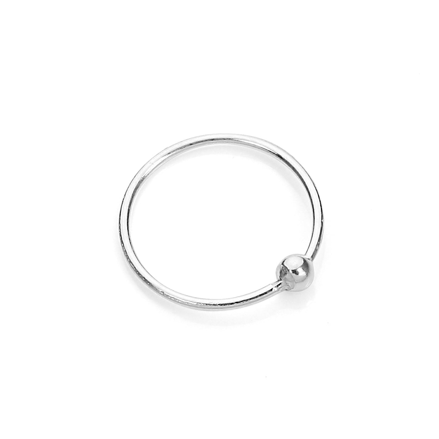 Anneau de nez BCR en argent sterling