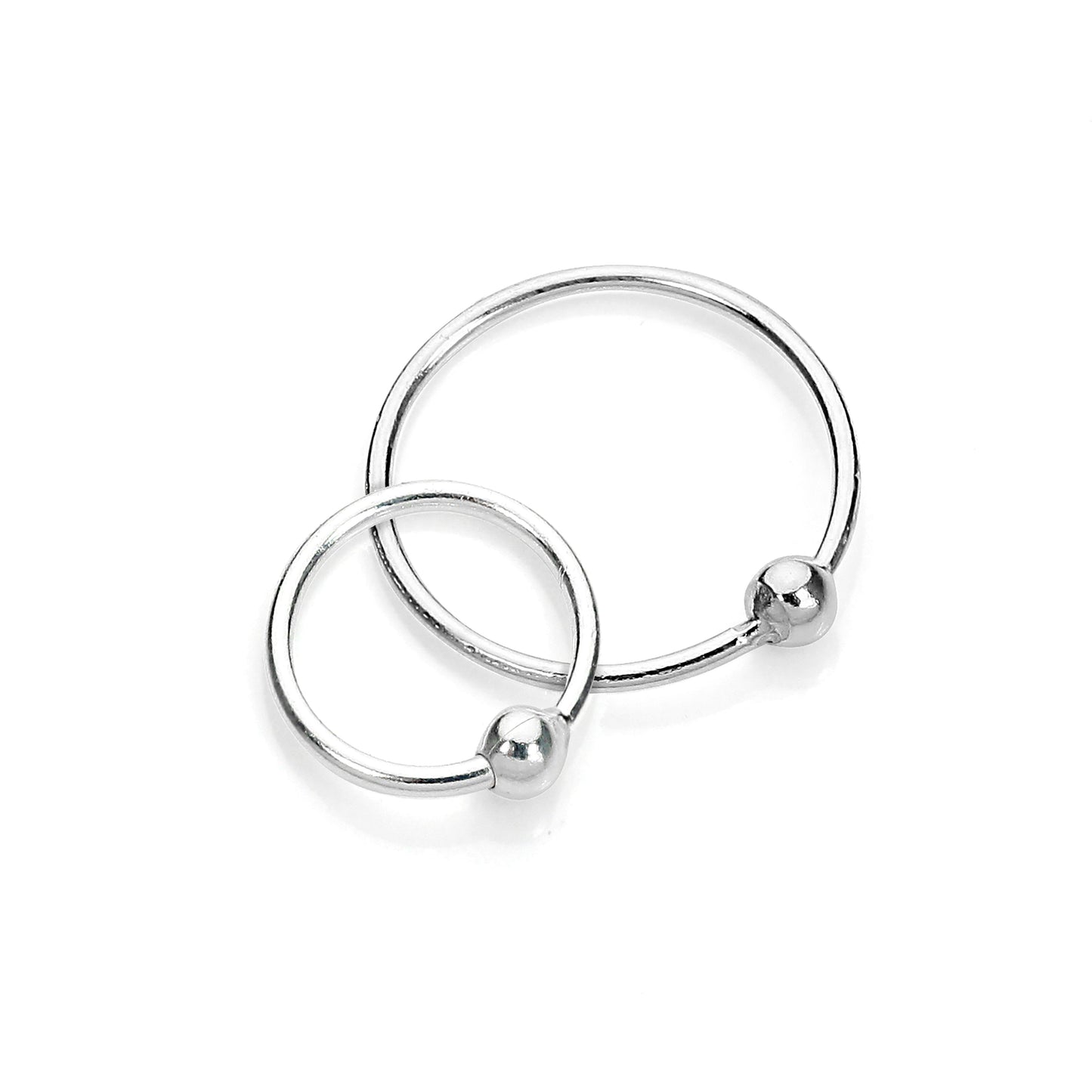Anneau de nez BCR en argent sterling