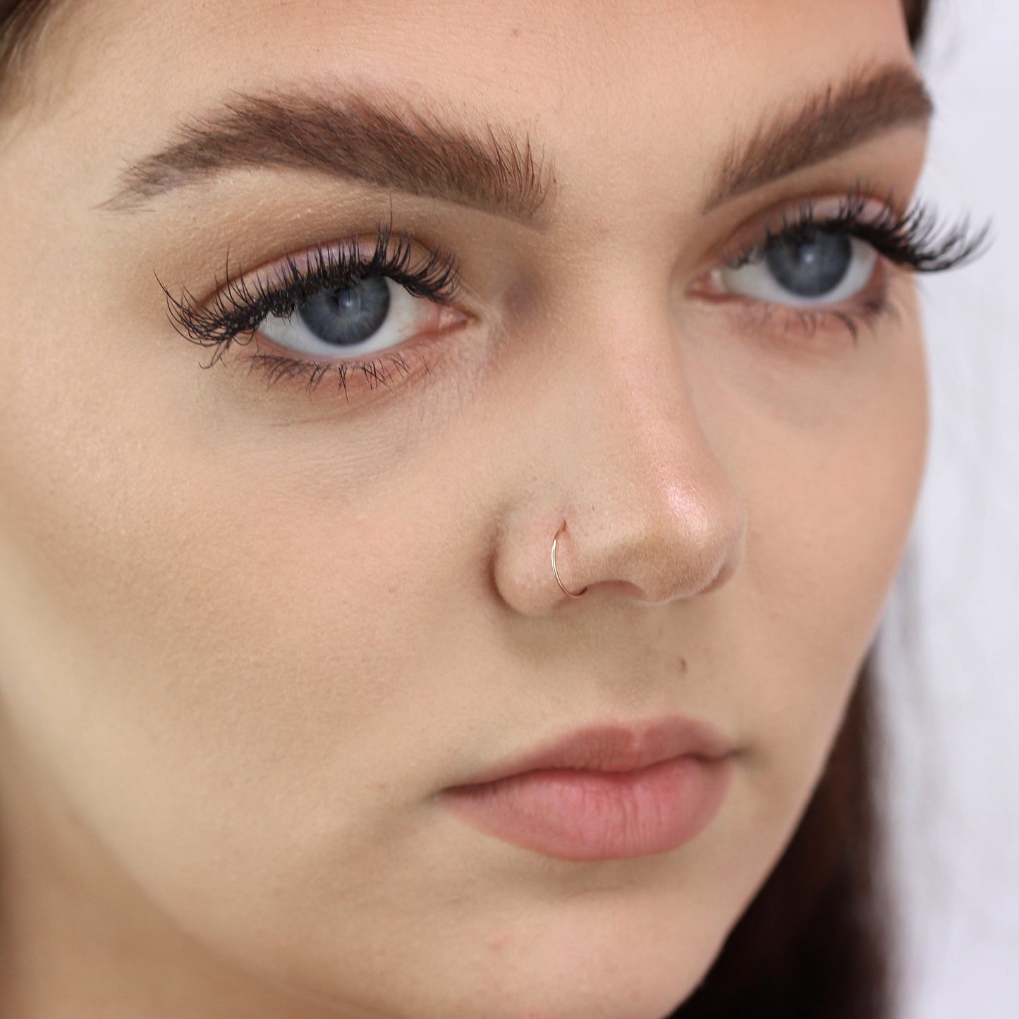 Anneau de nez en or rose 14 carats, calibre 22