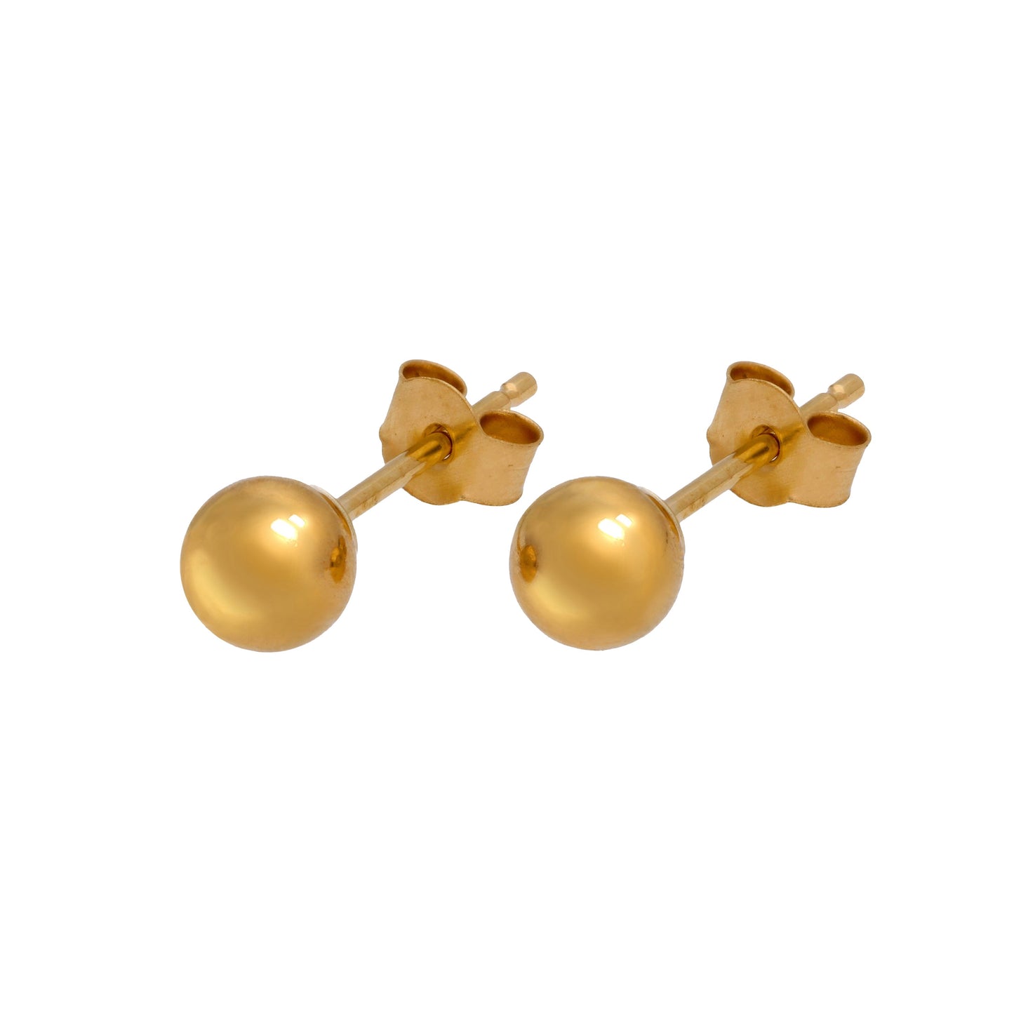 Boucles d'oreilles à tige en or jaune 9 carats