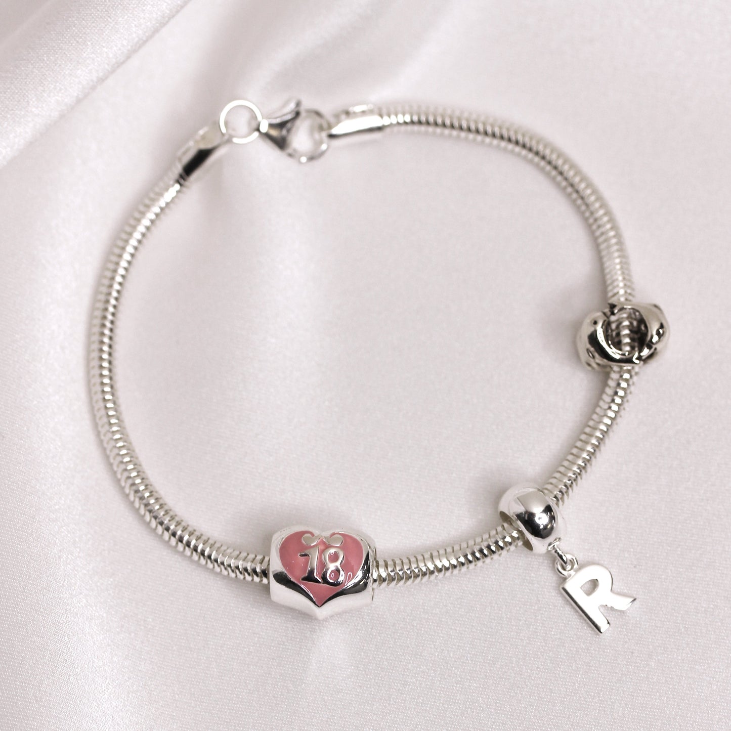 Bracelet serpent en argent sterling de 3 mm - 7,5 pouces